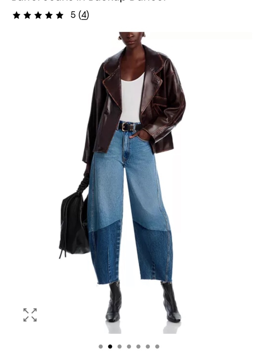 Blank NYC Two-Tone Blue barrel -Leg Jeans